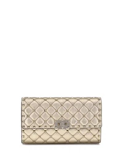 Valentino Garavani Shoulder Bags In Gold