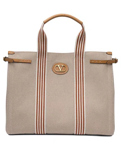 Valentino Garavani Shoulder Bags In Beige
