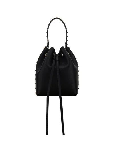 Valentino Garavani Drawstring Bucket Bag In Black