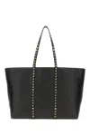 Valentino Rockstud Tote Bag In Black