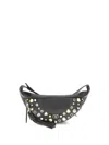 Valentino Stud-embellished Belt Bag In Black
