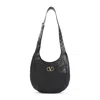 Valentino Hoboho Small Shoulder Bag With Studded Strap In Black
