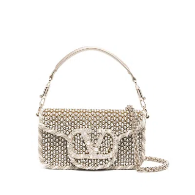 Valentino Garavani Shoulder Bags In Silver