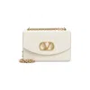 Valentino Borsa A Spalla Piccola In Pelle Butter White Con Tracolla A Catena In White