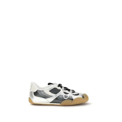 Valentino Garavani Signature Rubber Detail Sneakers In White