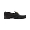Valentino Garavani Vlogo Signature Leather Loafers In Black
