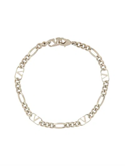 Valentino Garavani Signature Vlogo Bracelet In Metallic
