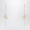 Valentino Signature Vlogo Gold Earrings In Metal