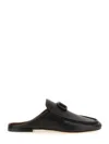 Valentino Vlogo Leather Slippers