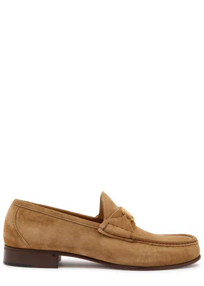 Valentino Garavani Signature Vlogo Suede Loafer In Multi