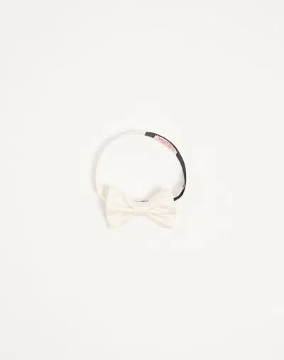 Valentino Garavani Silk Bow Tie In White