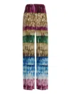 Valentino Garavani Silk Pants With Unique Scale Print In Multi