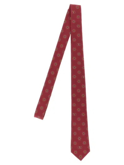 VALENTINO GARAVANI VALENTINO GARAVANI SILK TIE TIES AND PAPILLON RED
