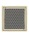 Valentino Twill Silk Scarf Bordered Edge