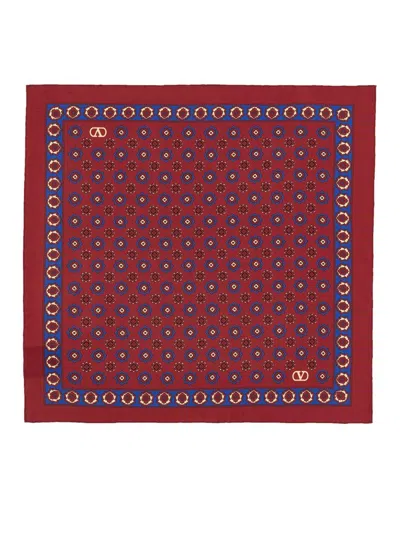 Valentino Garavani Silk Twill Scarf In Red