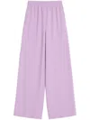 Valentino Cady Couture Wide-leg Pants In Purple