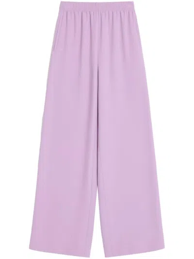 Valentino Garavani Silk Wide-leg Trousers In Multicolor