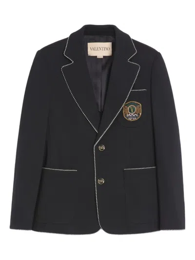 Valentino Garavani Single-breasted Blazer With Patch