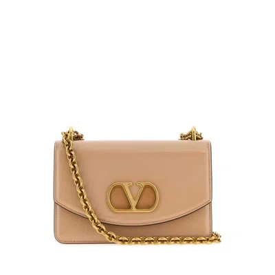 Valentino Garavani Skin Pink Leather Small Vain Shoulder Bag