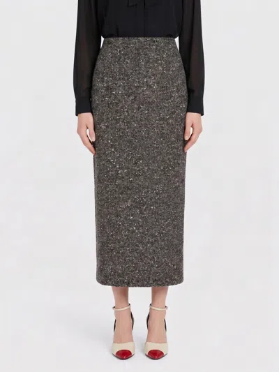 Valentino Garavani Skirt Woman Color White In Gray