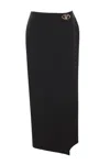 Valentino Logo-plaque Wool Pencil Skirt