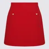 Valentino High Waist Skirt Heart-shaped Buttons