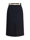 Valentino Garavani Women Skirt With Leather Details