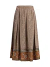 Valentino Knit Lurex Midi Skirt