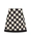 Valentino Cotton And Wool-blend Tweed Miniskirt In Black