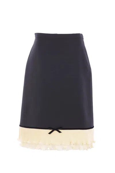 Valentino Garavani Skirts In Blue