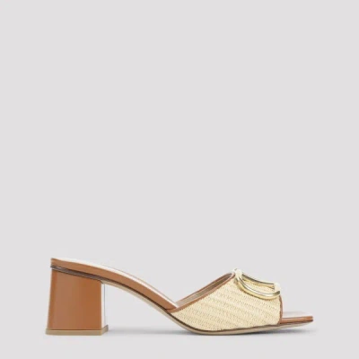 Valentino Garavani Slide Sandals 39+ In Neutral