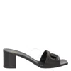 Valentino Garavani Slide Vlogo Signature Cut-out Sandals In Yellow/black