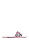 Valentino V Logo Signature Slides In Pink