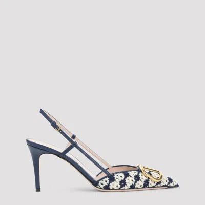 Valentino Garavani Sling Back Pumps - 8cm Heel Height In Blue