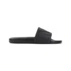 Valentino Garavani Black Sandals With Vlogo Detail On The Front In Tech Fabric Man