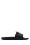 Valentino Garavani Black Sandals With Vlogo Detail On The Front In Tech Fabric Man In Black