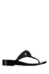 Valentino Garavani Woman Thong Sandal Black Size 8 Synthetic Fibers In Black