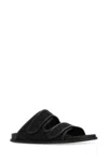 Valentino Black Iconographe Monogram Canvas Slides In Printed