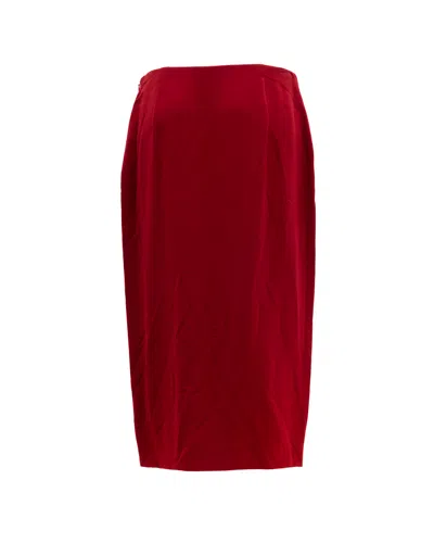 Valentino Garavani Slit Skirt In Purple