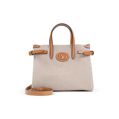 Valentino Garavani Small Antibes Canvas Tote Bag