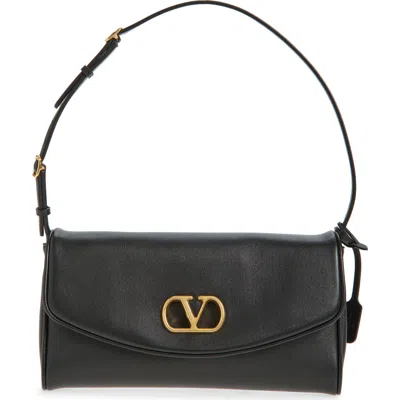 VALENTINO GARAVANI VALENTINO GARAVANI SMALL DEVAIN LEATHER SHOULDER BAG