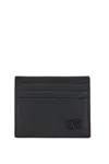 Valentino Vlogo Signature Card Holder In Black