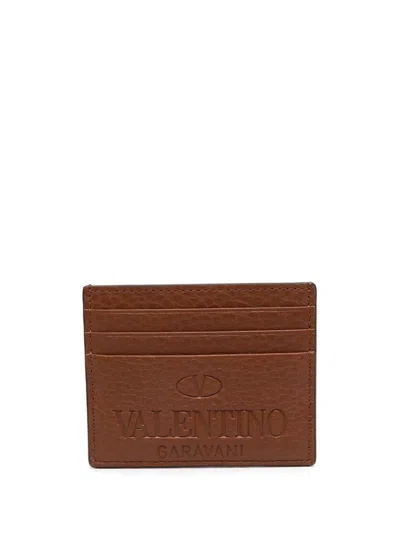 Valentino Garavani Small Leather Goods In Brown