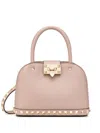 Valentino Garavani Women Small Leather Rockstud Handbag In Powder