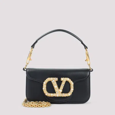 Valentino Garavani Small Loc Shoulder Bag In Black