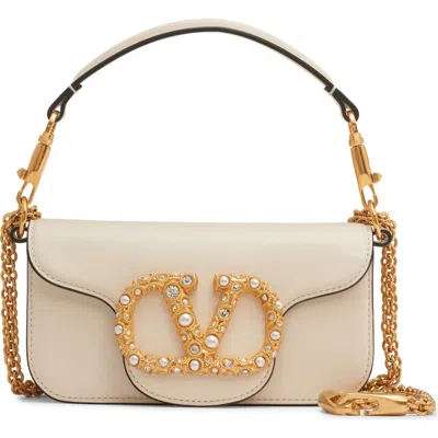 Valentino Garavani Small Locò Leather Shoulder Bag