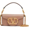 Valentino Garavani Small Locò Leather Shoulder Bag In Multi