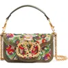 Valentino Loco Small Flower Beaded Shoulder Bag In Multi
