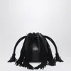 Valentino Vlogo Plaque Fringed Shoulder Bag