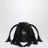 Valentino Vlogo Plaque Fringed Shoulder Bag